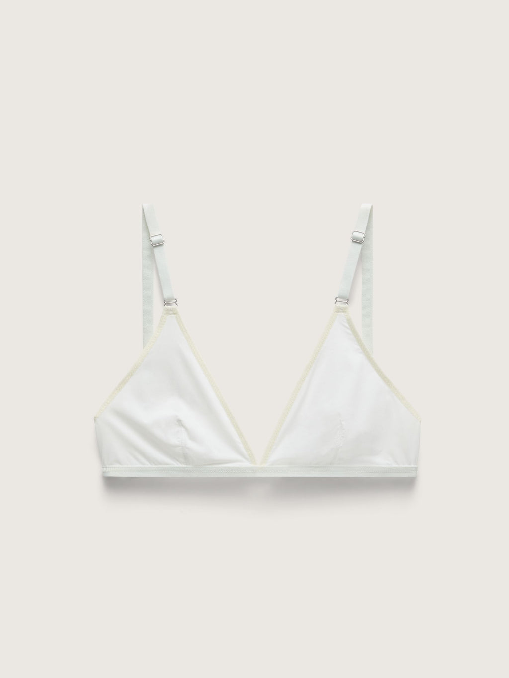 Micro Flex Triangle Bralette, White