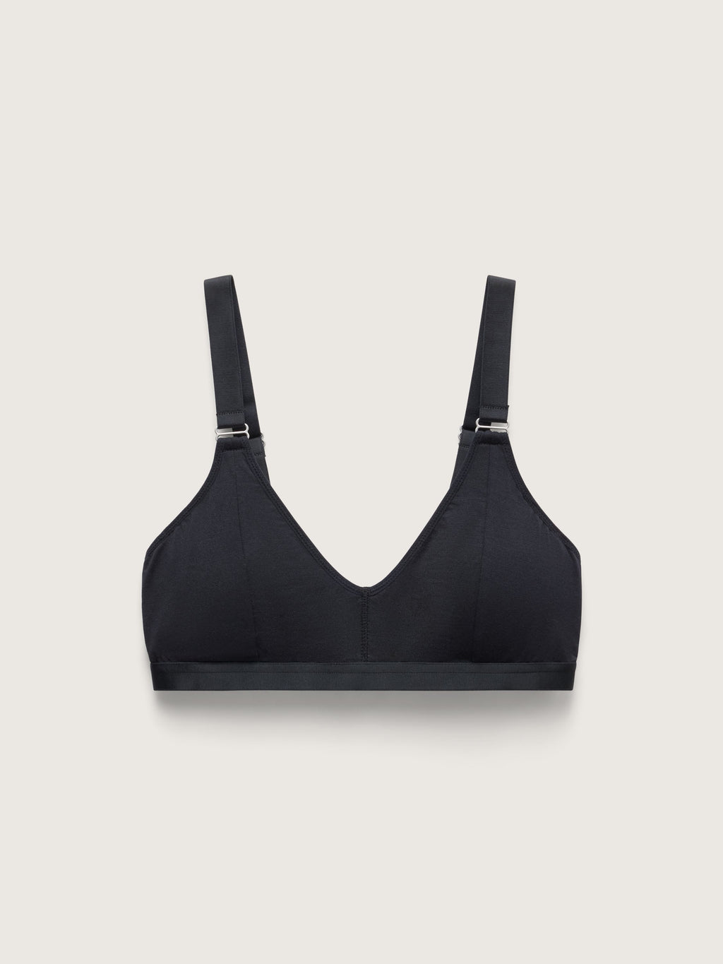 Pure Modal Plunge Bralette, Black